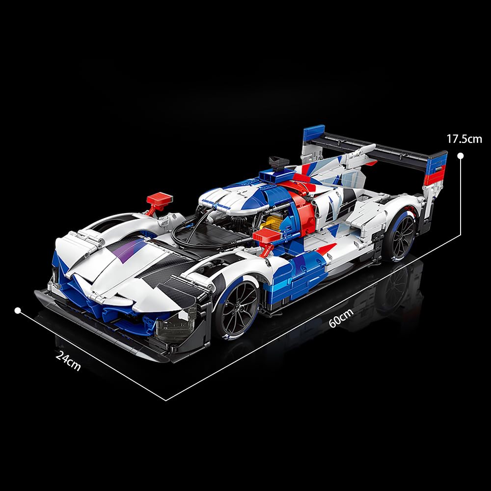 39044 HYBRID V8 Rennwagen Baublock Set, 1: 8 Skala Supercar Bauspielzeug, 3507 Stück Technik Rennwagen Block Modelle, MOC Erwachsene Sportwagen Modelle Sammlung Geschenke
