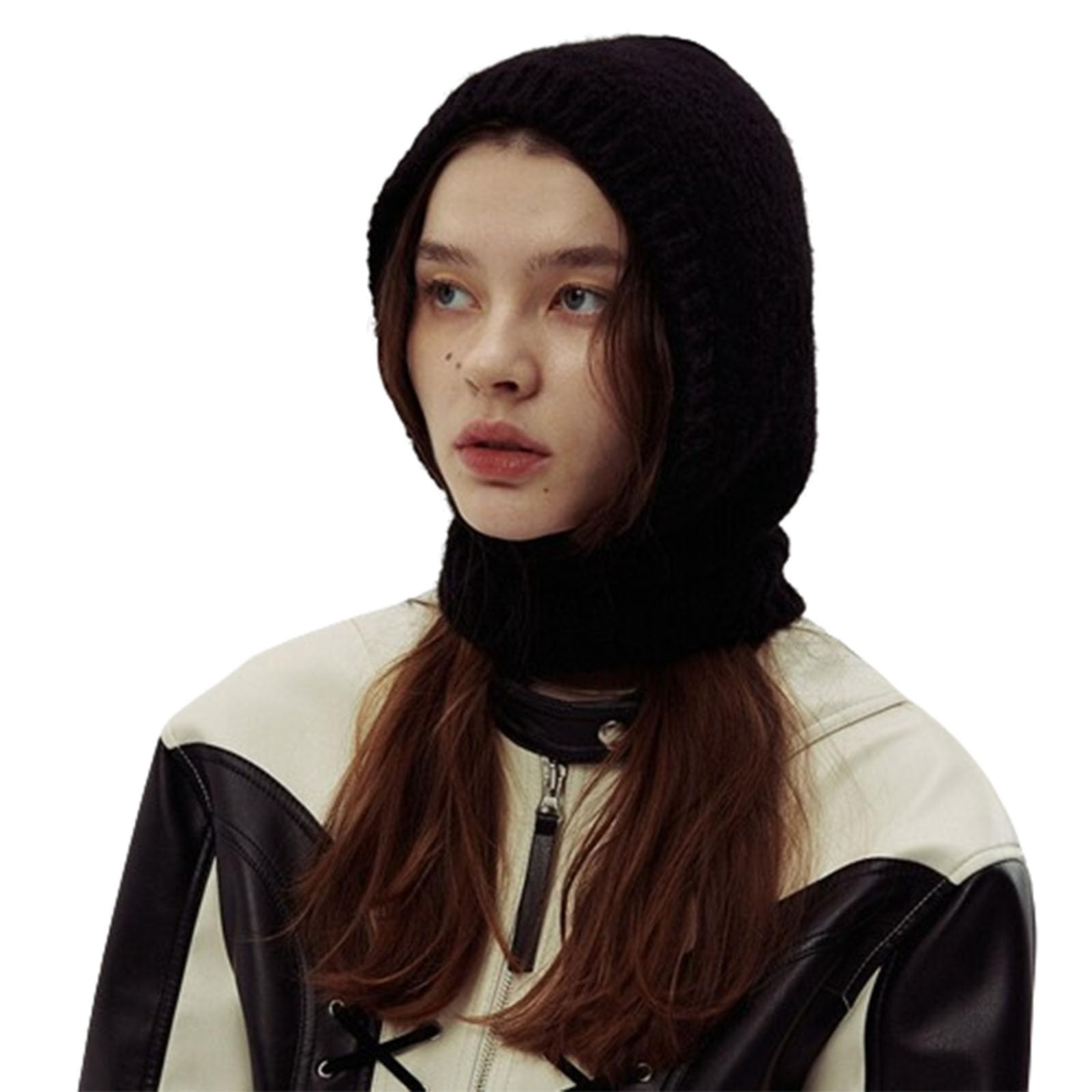 Passamontagna da Neve, Cappello Intero Autunno e Inverno, Protezione Calda e Fredda alla Moda da Donna