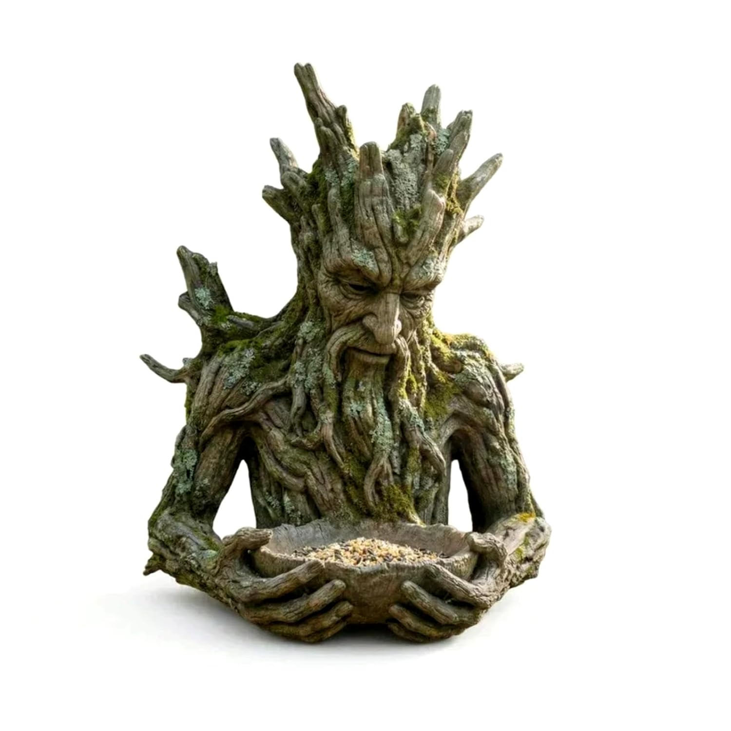 Hemoravoma The Quiet Offering Tree-Integrated Bird Feeding, Sculpture Rustic Ancient Tree-Style Feeder with Hidden Keyhole Hanger Outdoor Garden Art for Fence, Patio Landscapes Birdhouse Ornament โ image 1