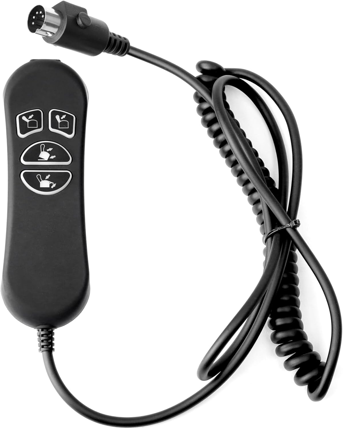 4 Button 5 Pin Prong Hand Control Handset Replacement for Okin for Limoss for Kaidi for Mulin Lift Chairs Motor Controller with USB and Backlight for Electric Sofa and Recliners