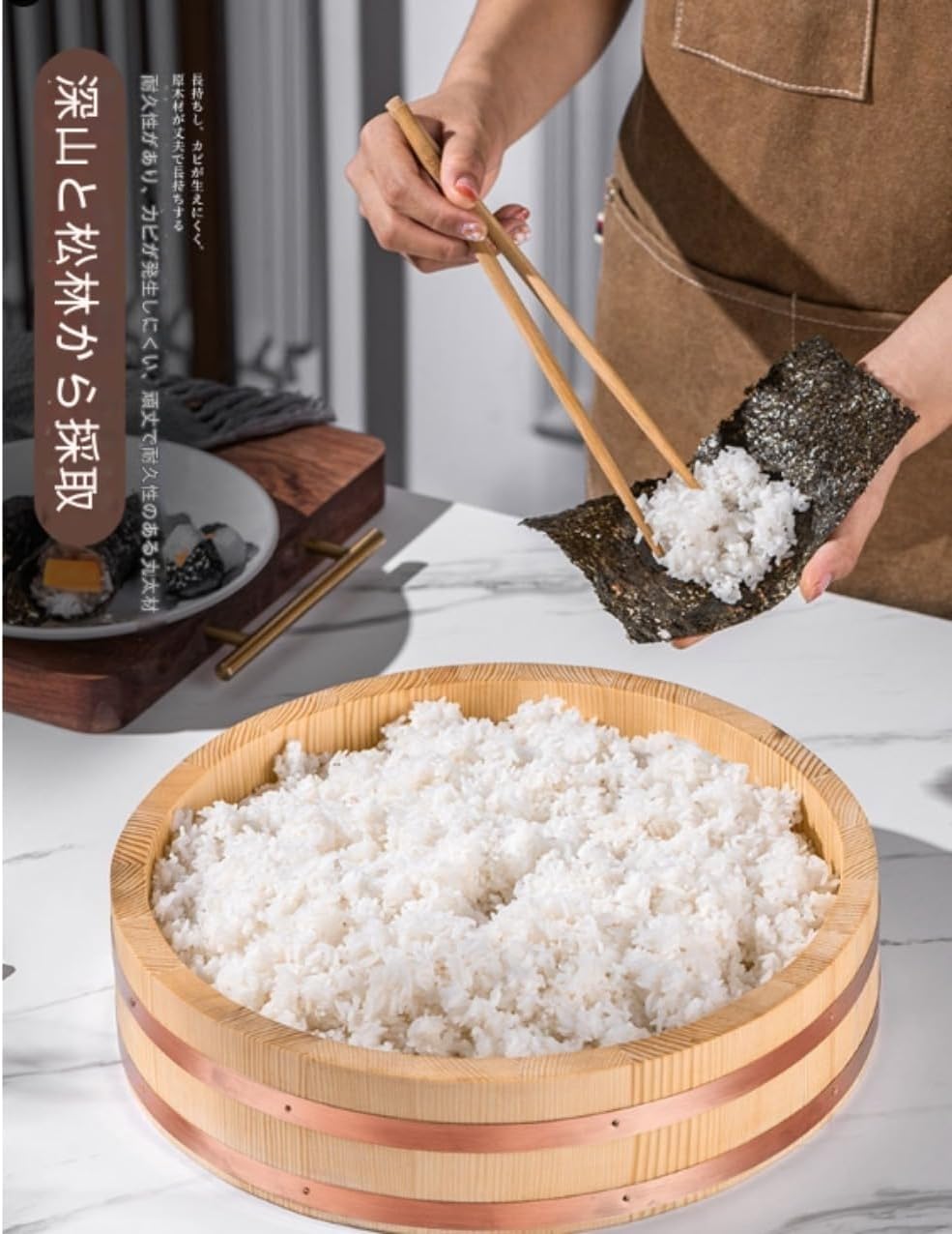 茶道具 平安吉象堂 杉木目 会席盆 丸盆 八枚 共箱