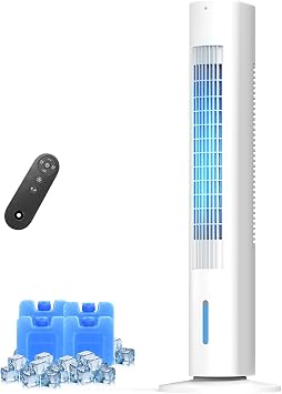 35 INCH Evaporative Air Cooler, 3-IN-1 Quiet Portable Air Conditioners Windowless with 3 Speed