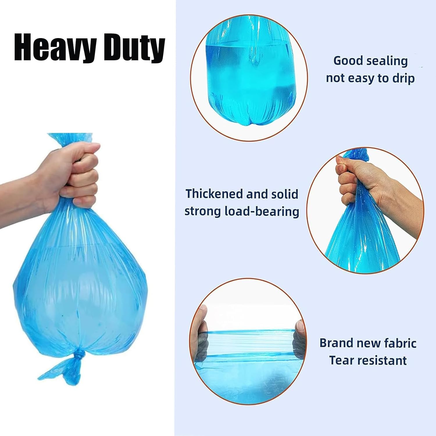 Lot de 12 Sac Poubelle Litière pour Chat | Compatible avec Tous Les Seaux à Couches, Compatible avec Seaux à Litière pour Chats