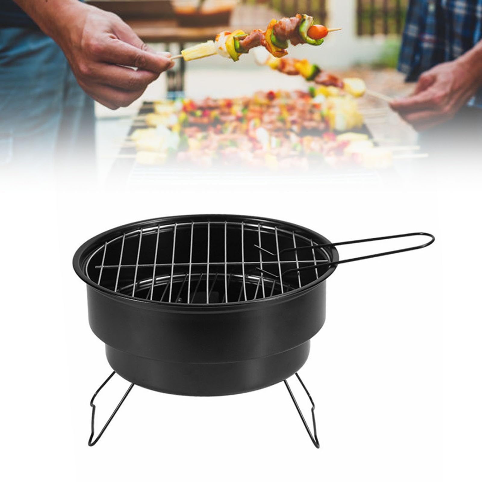 Okrągły Grill Na Węgiel Drzewny, Przenośny Grill Na Węgiel Drzewny, Uniwersalny Grill Ogrodowy Odporny Na Odkształcenia