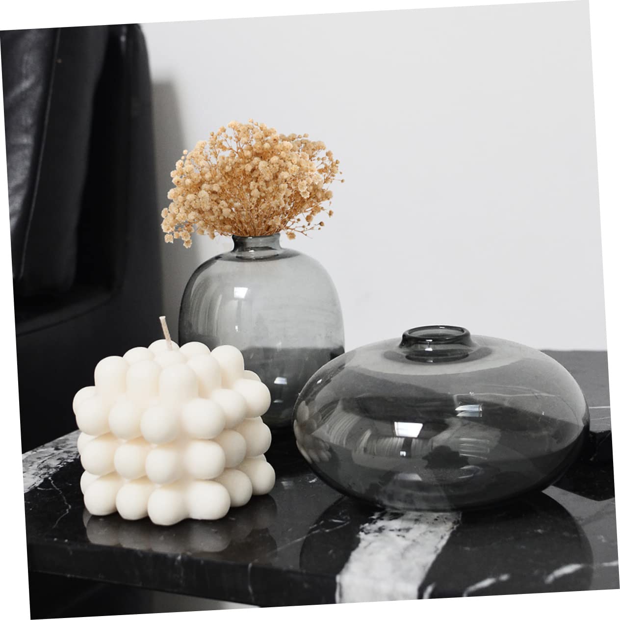 Gatuida 4 Pièces 10 Petit Bouquet de gypsophile tiges séchées Fleurs séchées pour l'artisanat bouda Decoration Interieure Fleur sechees décor d'haleine de bébé séchée gypsophile séchée