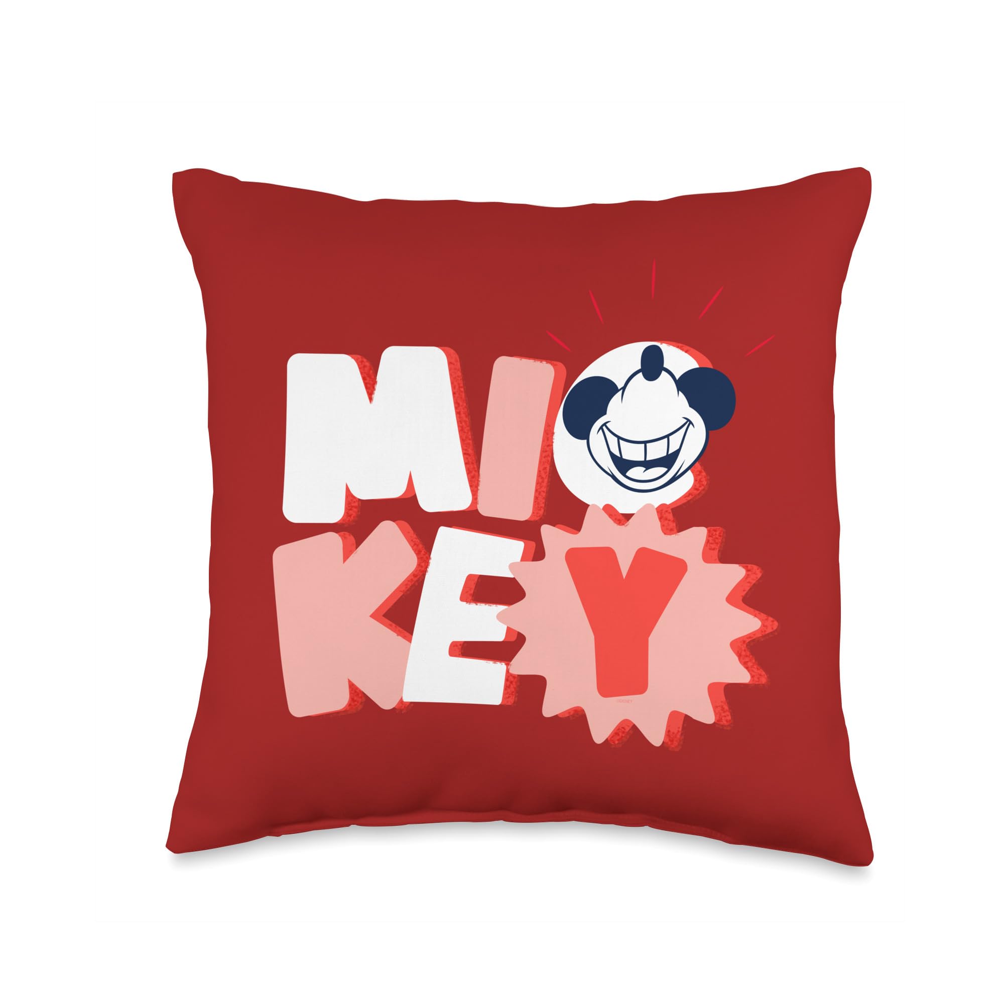 Coussin Mickey Mouse Disney rouge 40x40 cm multicolore pour salon