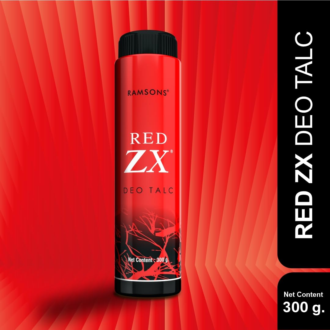 powder❤️ Ramsons RED ZX Deo Talc 300gm |Fragranced Talcum Powder For Men