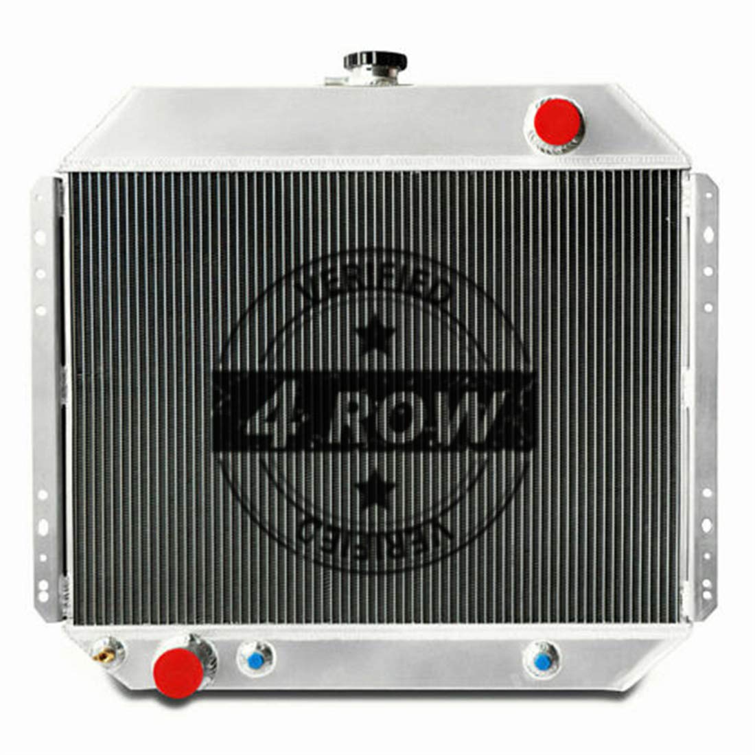 CoolingSky 4 Row Core Aluminum Engine Radiator Compatible with Ford F100 F150 F250 F350 Pickup L6 V8 1966-1979丨Brocon 78-79