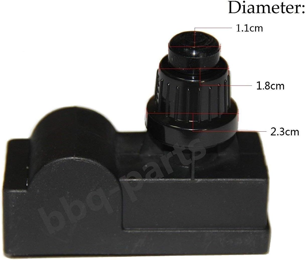 Hongso IBC310 1 Male Outlet AAA Battery Push Button Ignitor Igniter Spark Generator Replacement for Gas Grill Models by Amana, Uniflame, Surefire, Charmglow, Charbroil, Brinkmann, BBQ Pro and Others