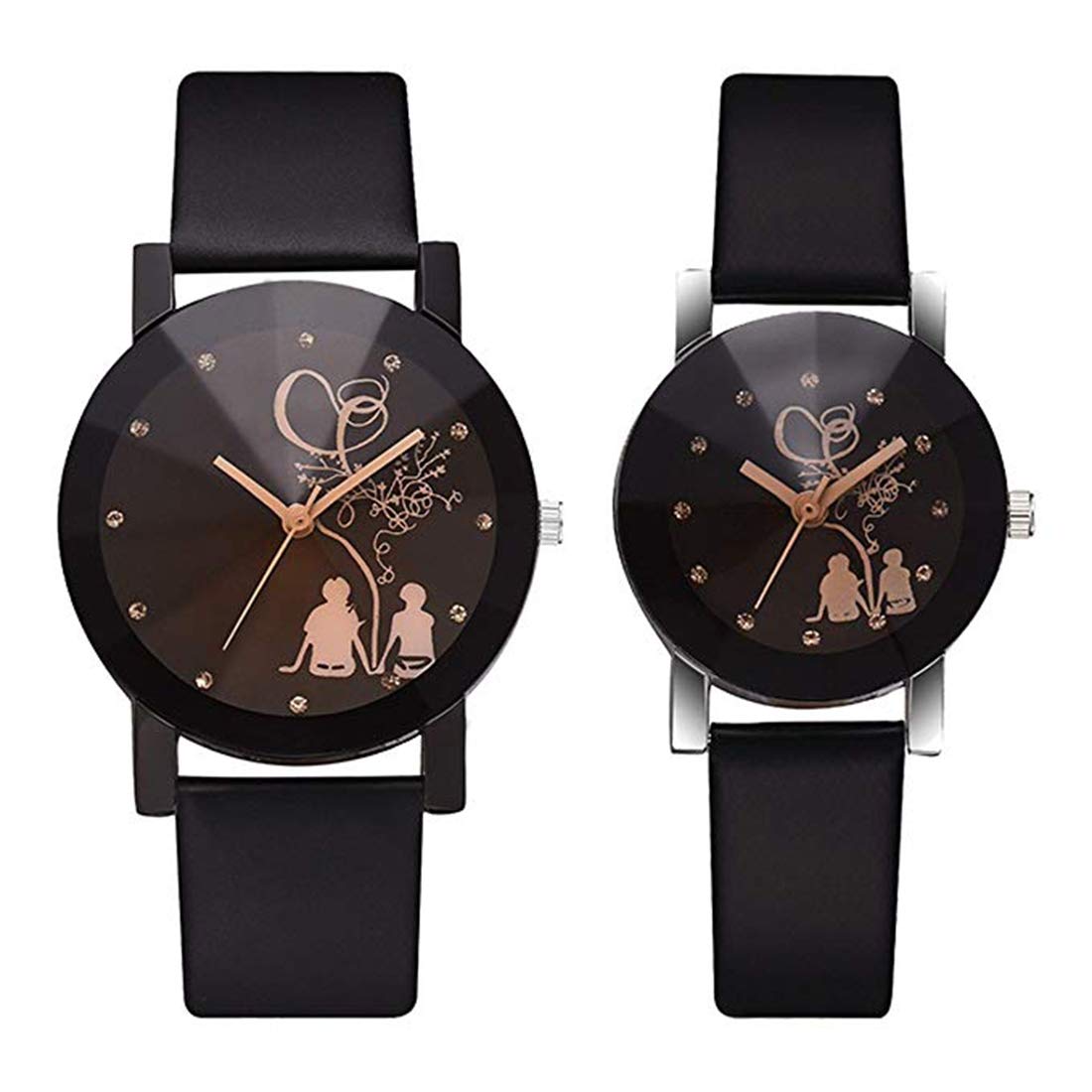 Acnos Analog Black Dial Couple Watch - Seated-seas-Couple (B085FSXHR1) Amazon Price History, Amazon Price Tracker