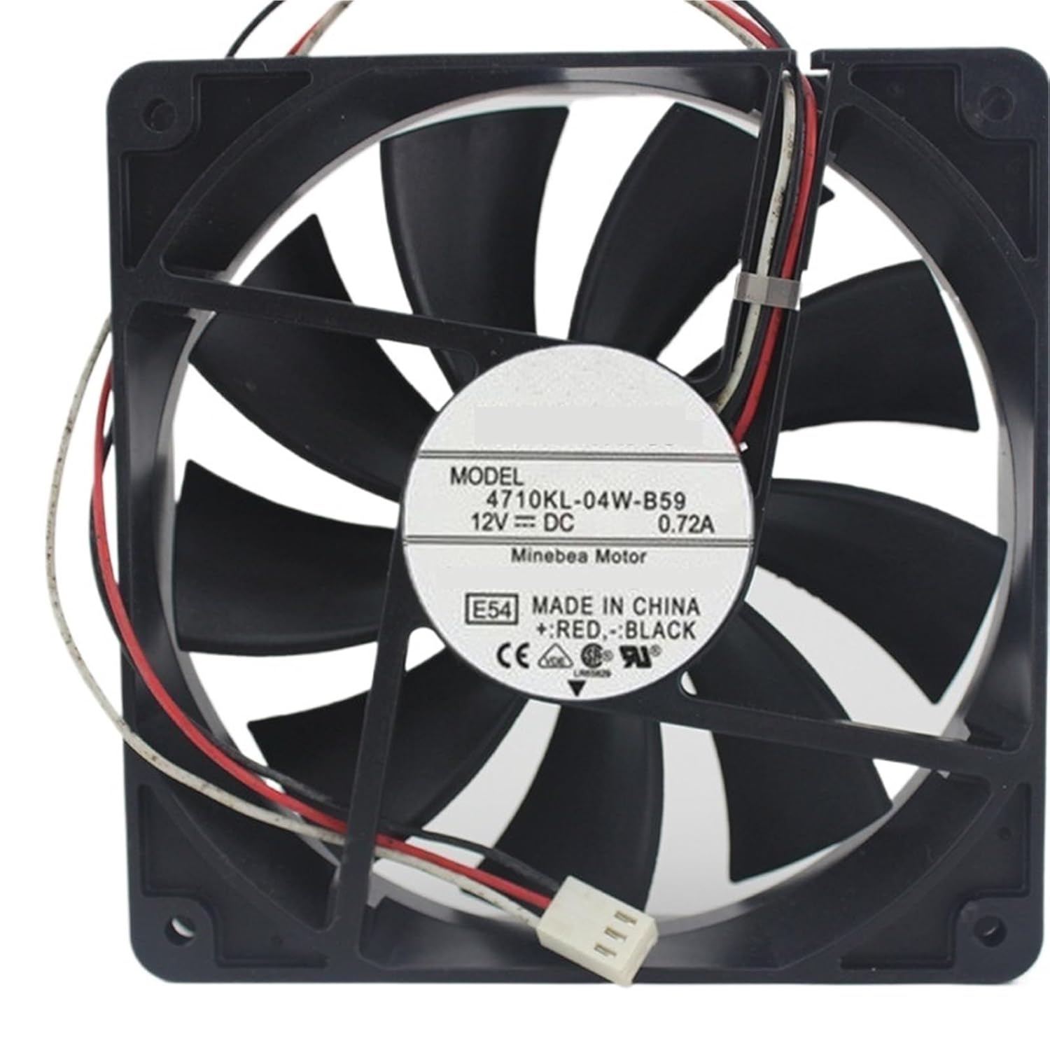 for 4710KL-04W-B59 12V 0.72A 8.64W 12cm 12025 120x120x25mm Double Ball Bearing Cooling Fan