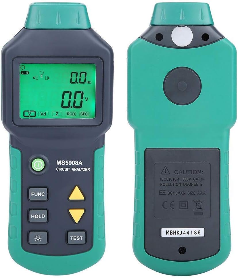 Buy Circuit Analyzer AC100240V RMS Circuit Analyzer Tester MASTECH MS5908AMS5908C LCD LCD