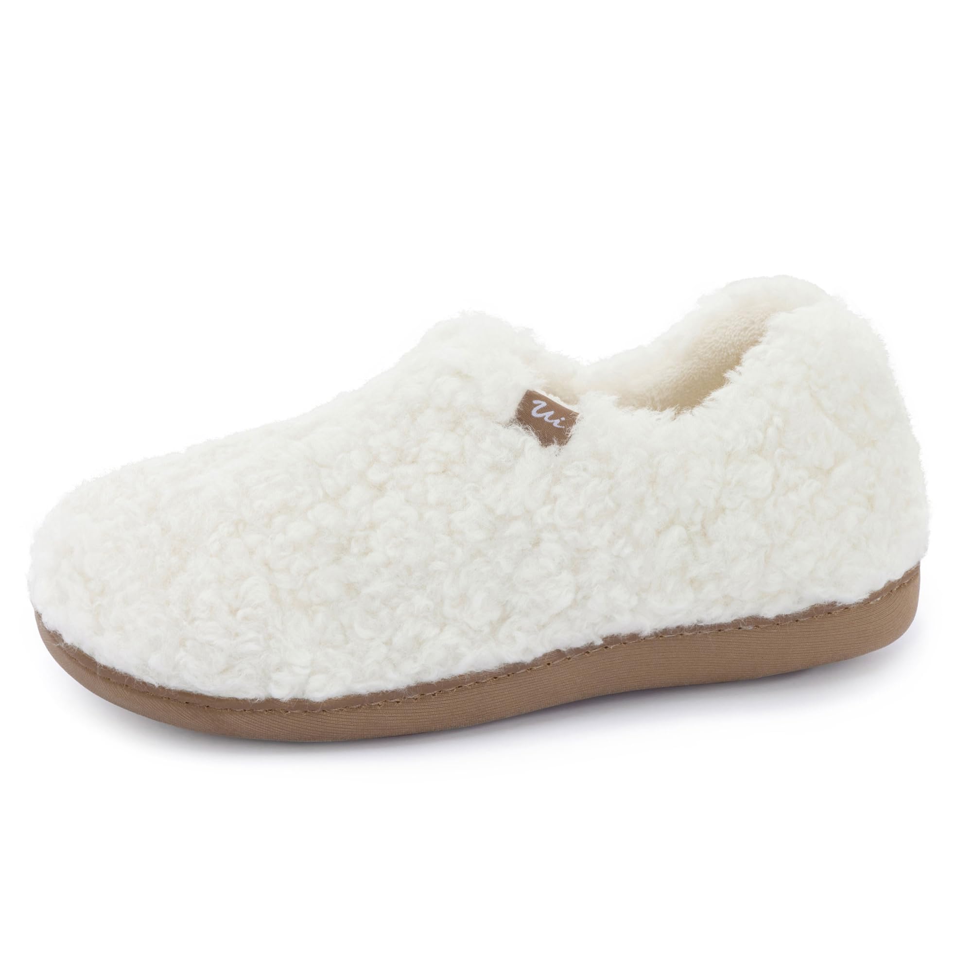 ULTRAIDEAS Women's Indoor Loafer House Slippers with Memory Foam, Ladies Warm Closed Back House Shoes with Non-Slip Outdoor Rubber Sole