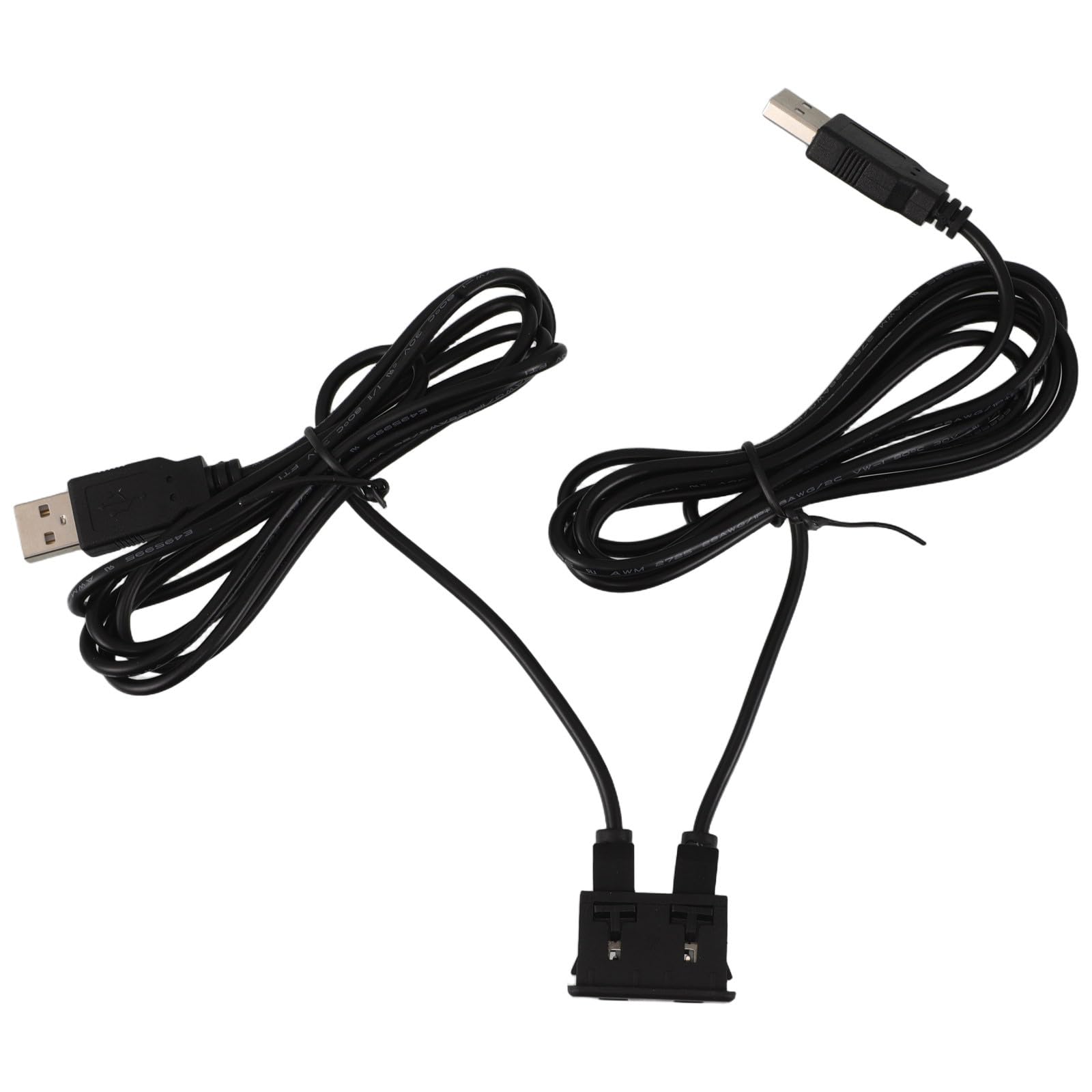 Cargador de coche doble USB con adaptador de montaje en panel y cable de extensión 7