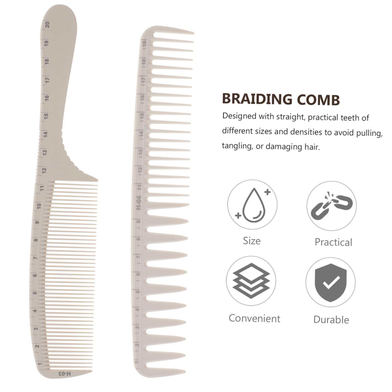 10 Piezas Peine De Pelo Graduado Peine De Regla De Precisión Peine De Burlas Peine De Peluquero Peine De Peines De Corte Para Peluqueria Abdominales Viajar Metal