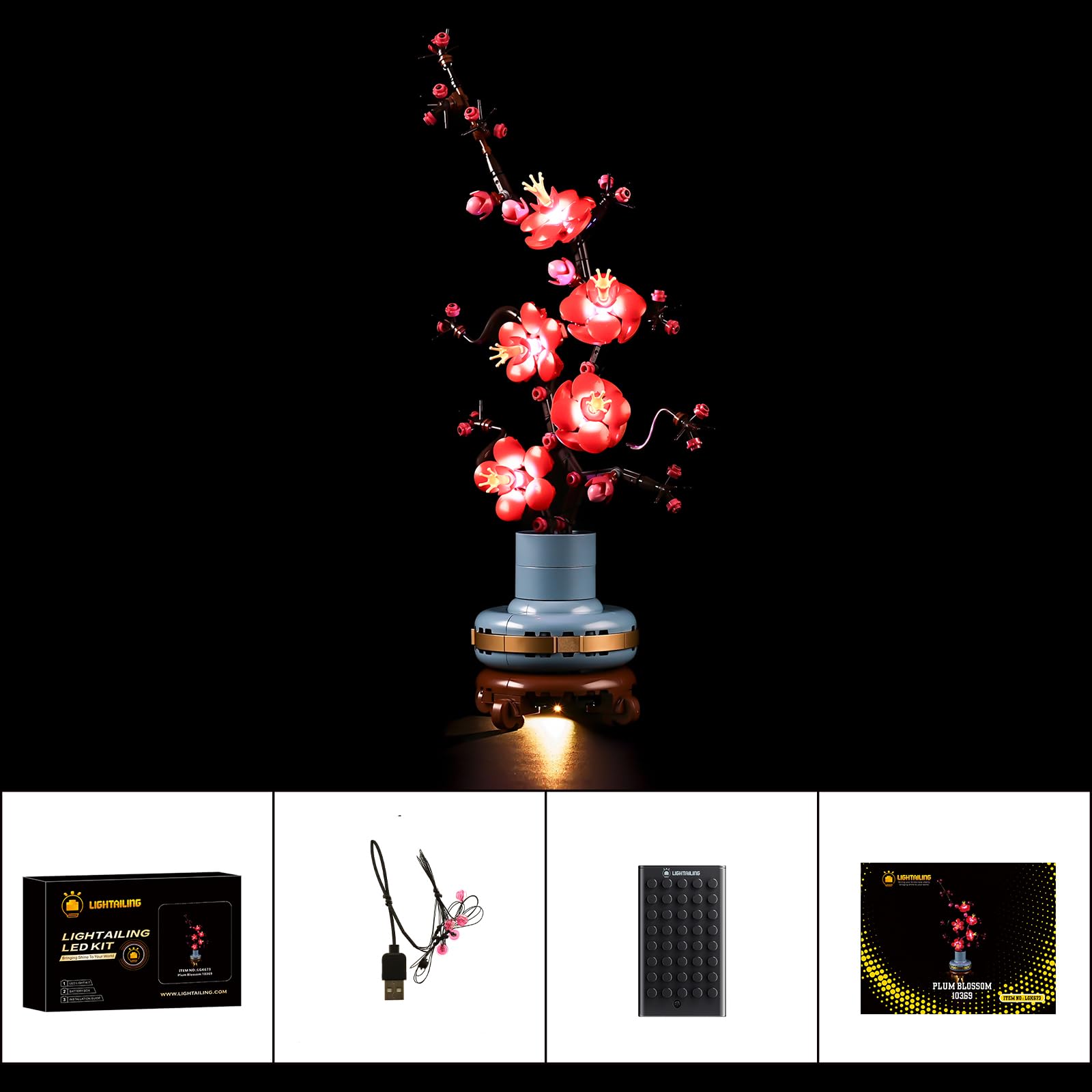 LIGHTAILING Set di Luci per Lego-10369 Albicocco-giapponese Modello da Costruire - NON Incluso nel Modello
