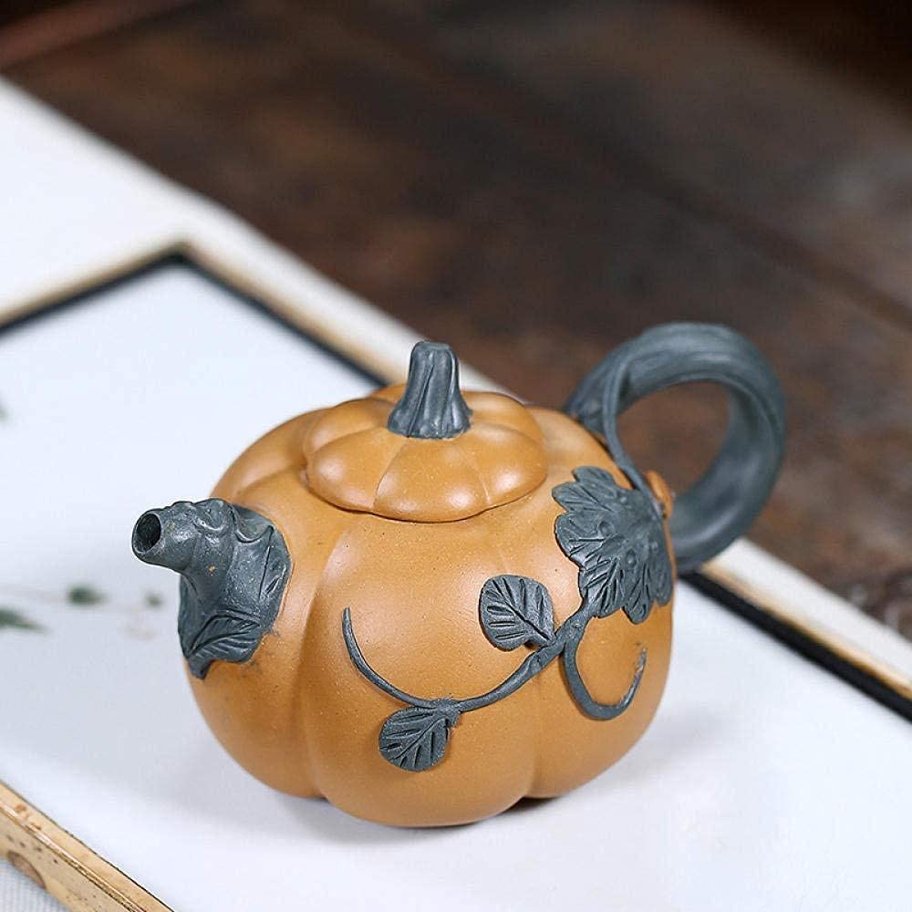Amazon｜鋳鉄茶Potszisha手作りティーポット宜興泥花かぼちゃ