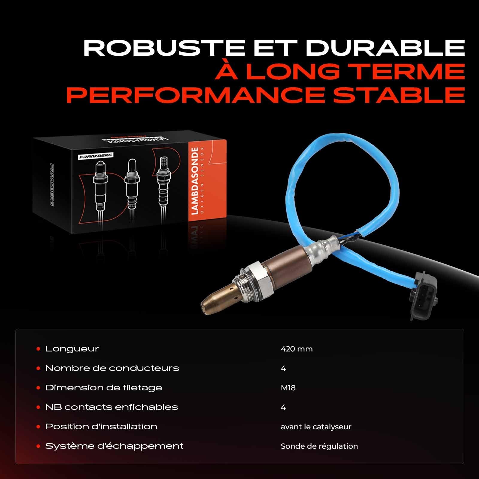 Frankberg Capteur d'Oxygène sonde de régulation avant catalyseur Diesel