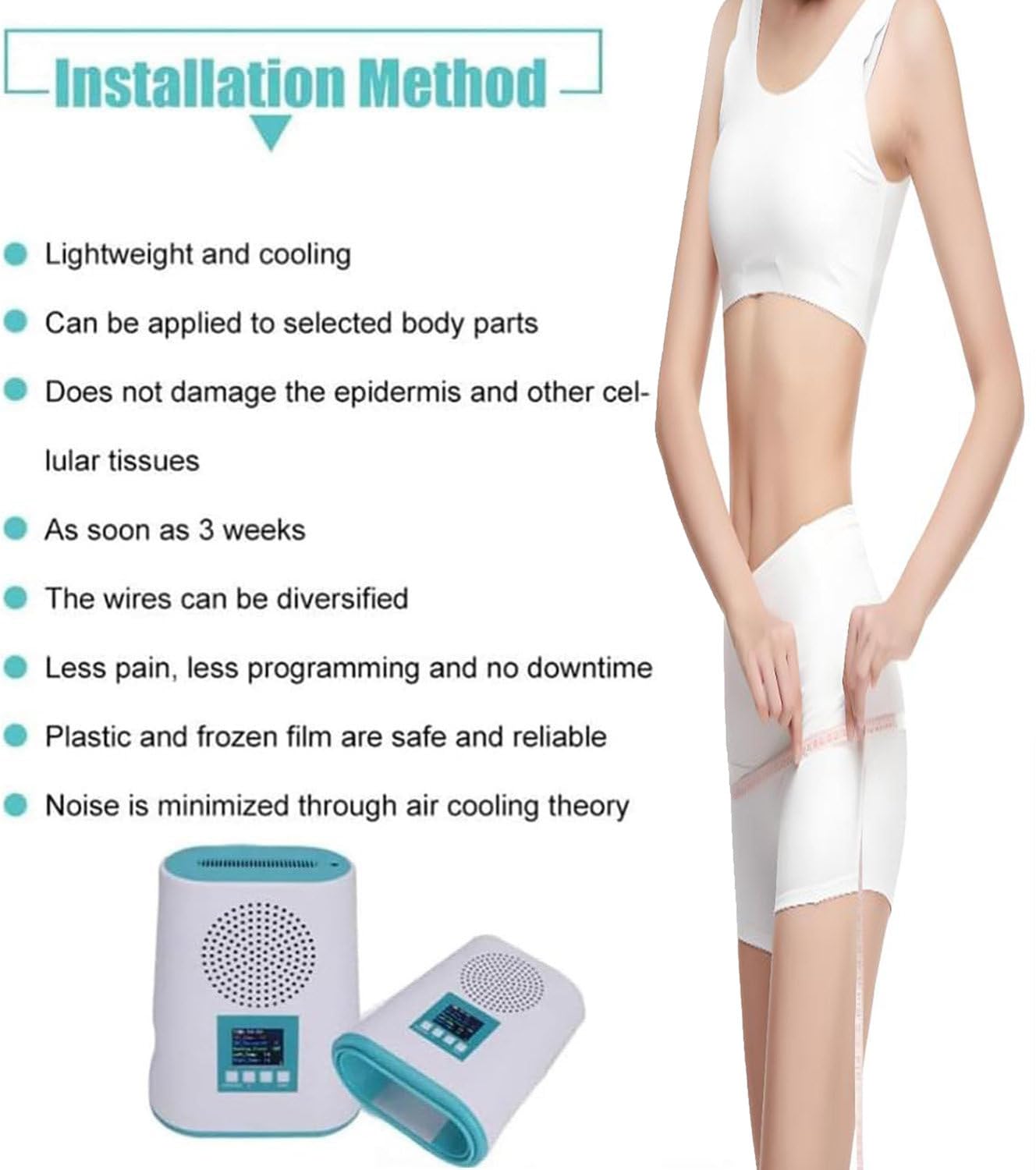 Cryolipolysis che dimagrisce macchina per perdita di grasso corporeo, rimozione della cellulite e rassodamento di sollevamento, dispositivo fresco per scolpire il corpo, efficace soluzione di perdita