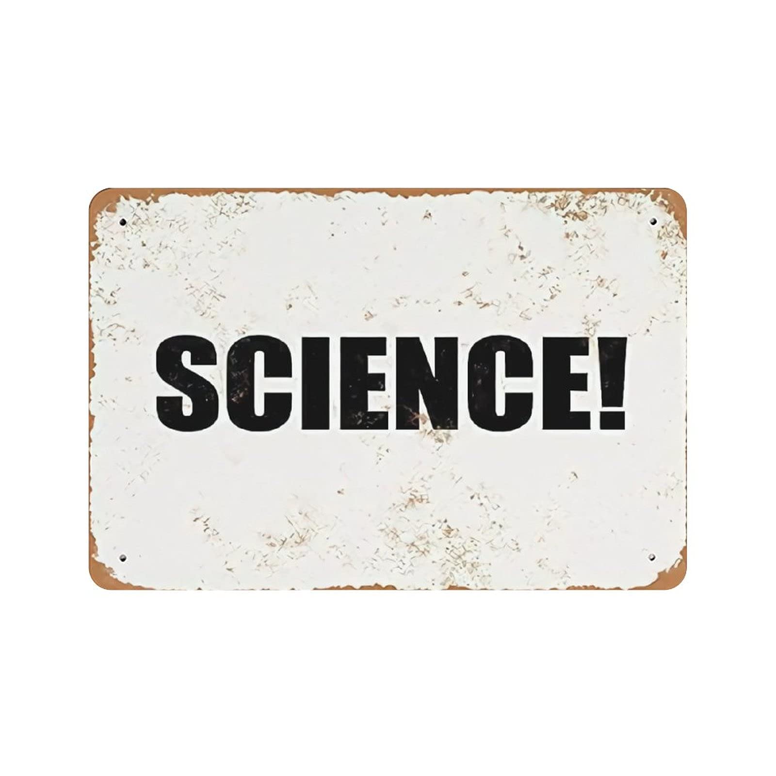 Metal Tin Sign The Science Vintage Tin Poster Metal Sign Wall Decoration Country Kitchen Home Garage Decor 8"x12"