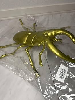 Amazon | カブトクワガタ BIGフィギュア クワガタ ゴールド 金色