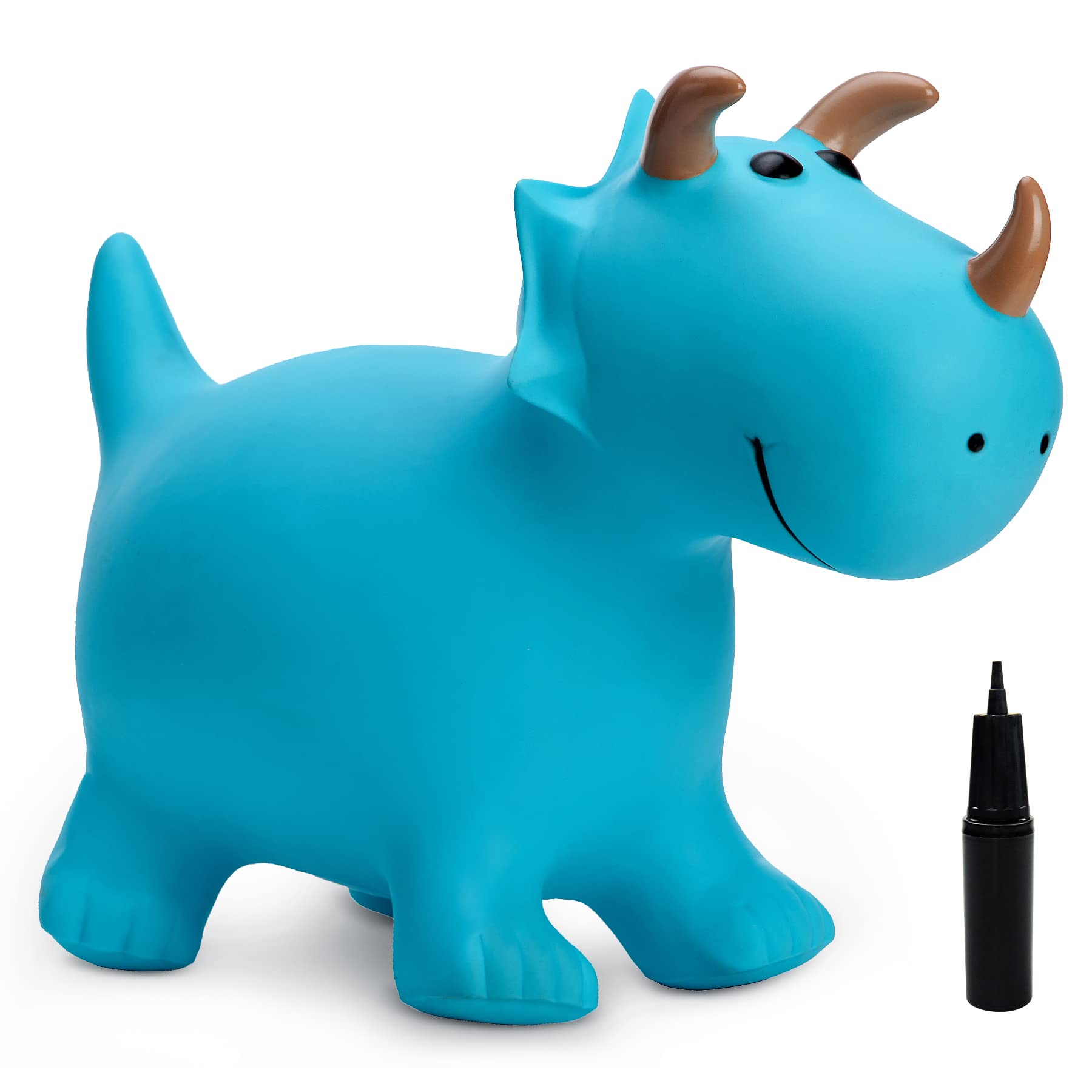 U&C PlanetAnimal Hopper for Kids,Dinosaur Hopper for Toddler, Dinosaur Space Hopper,Inflatable Bouncy Ride on Toys Gifts for 2 3 4 5 6 Years Old Hop Along Yard Indoor Outdoor