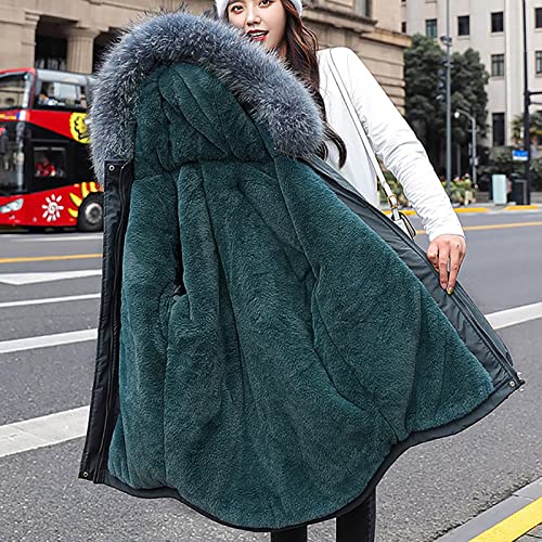Goutique Women's Long Hooded Jacket Autumn And Winter Casual Trench Coat Zip Up Slim Drawstring Outerwear Gray #TOP2