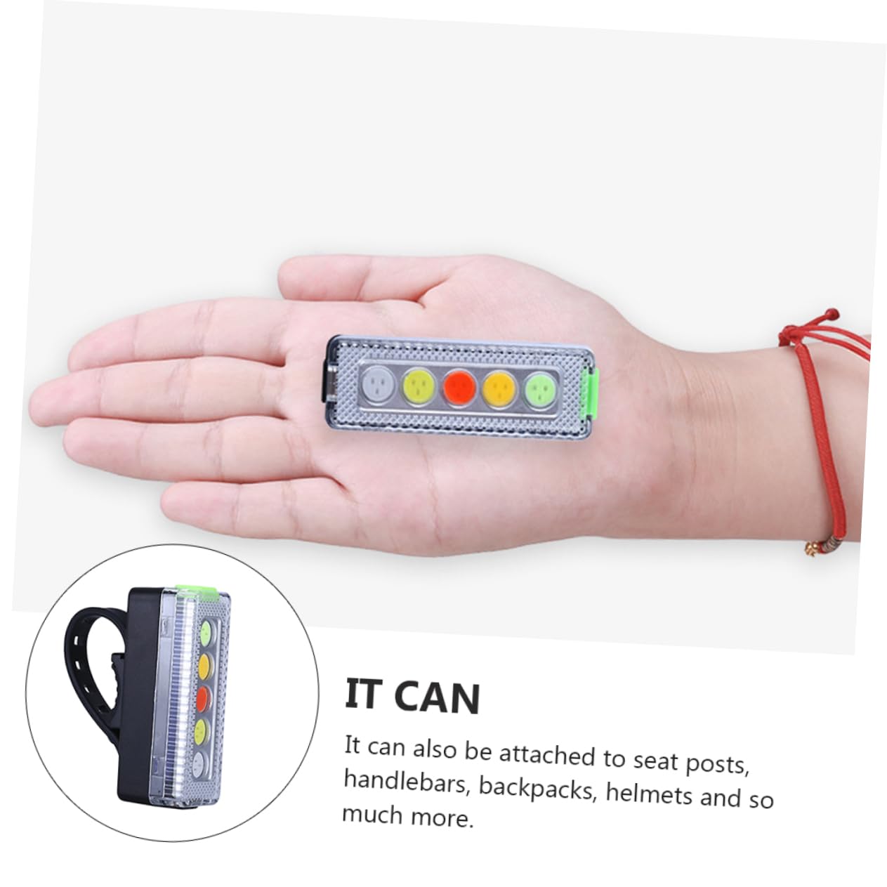 GALPADA 2 Sets Bike Rear Light Led Tail Lamp Waterproof Rechargeable Lightweight for Mountain Bikes and Night Riding