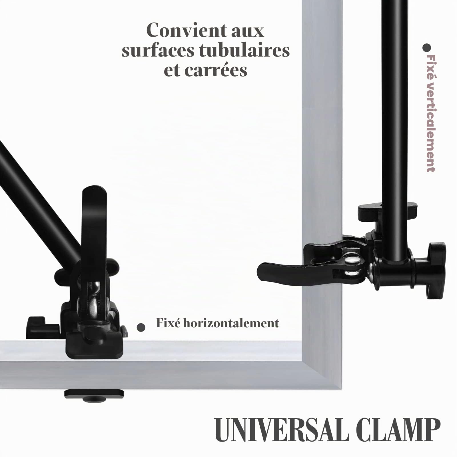 UPF 50+parapluie réglable parapluie de golf avec pince universelle réglable pour chaises, sacs de golf, poussettes, fauteuil roulant, patio, parapluies portables, ouverture manuelle et