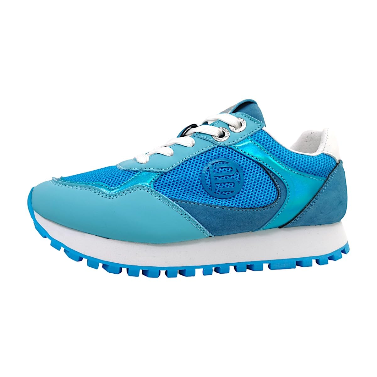 BAGATT Women's D32-a6l16 Lace-Up Shoes, Light Blue Metallics, 9 UK