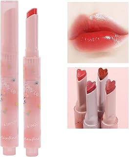 𝗙𝗹𝗼𝗿𝘁𝘁𝗲 - Flortte Jelly Lipstick, Flortte Nice to Meet Chu Jelly Lipstick Heart Shape, Florette Jelly Lipstick, Long Lasting Nourishing Lip Glow Balm (#01)