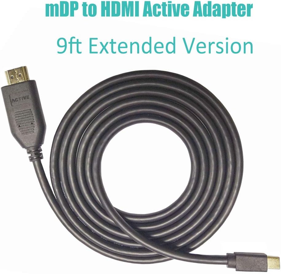 Exсluѕіvе Dіѕсоunt 🔥 Active Mini DisplayPort to HDMI 2.0 Adapter Cable 9 Feet, Bocohm mDP to HDMI Active Cable Supporting Eyefinity Technology & 4K @ 60Hz Resolution