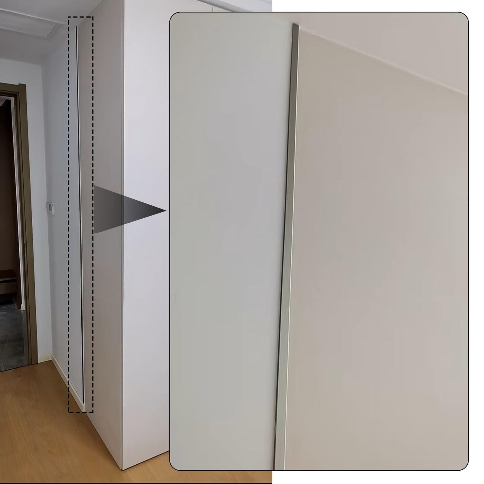 Strisce Di Copertura Per Pavimenti In Piastrelle E Legno, Striscia Di Rivestimento Del Bordo Del Pavimento, Profilo Angolare In Metallo Per Pavimenti In Vinile/laminato(Rose gold,6.0-8.0mm)