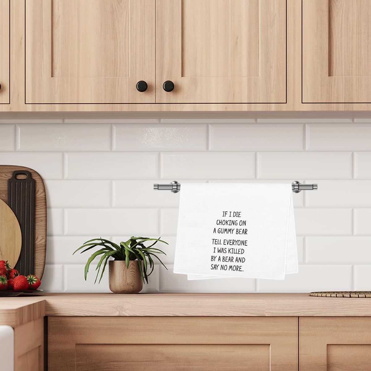 Funny Kitchen Towels Adult Humor Humorous Saying Gifts for Women Men Friends Hostess Waffle Weave Tea Towels Hand Towels Dish Towels Decor for Kitchen Bathroom 14×23 Inches - Image 5