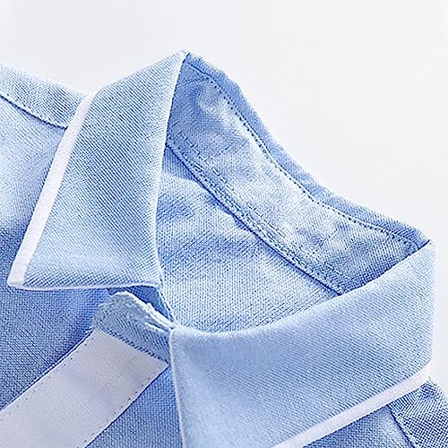 Kids Girls Boys Button Down Dress Shirts Toddler Basic Solid Long Sleeve Formal Uniform Shirt Teens Collared Oxford Shirts2