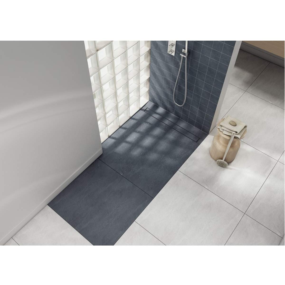 Ducha Element 90 X 90 X 5/10,5 Cm Ducha Tarjeta Extra Plano Beflis