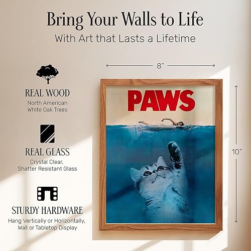 Vista 32 de Cat Wall Art & Decor - Cat Lover Gifts for Women Funny - Cute Kitty Poster 8x10 - Feline Decorations for Bedroom Bathroom - Kitty Kitten Home Decor