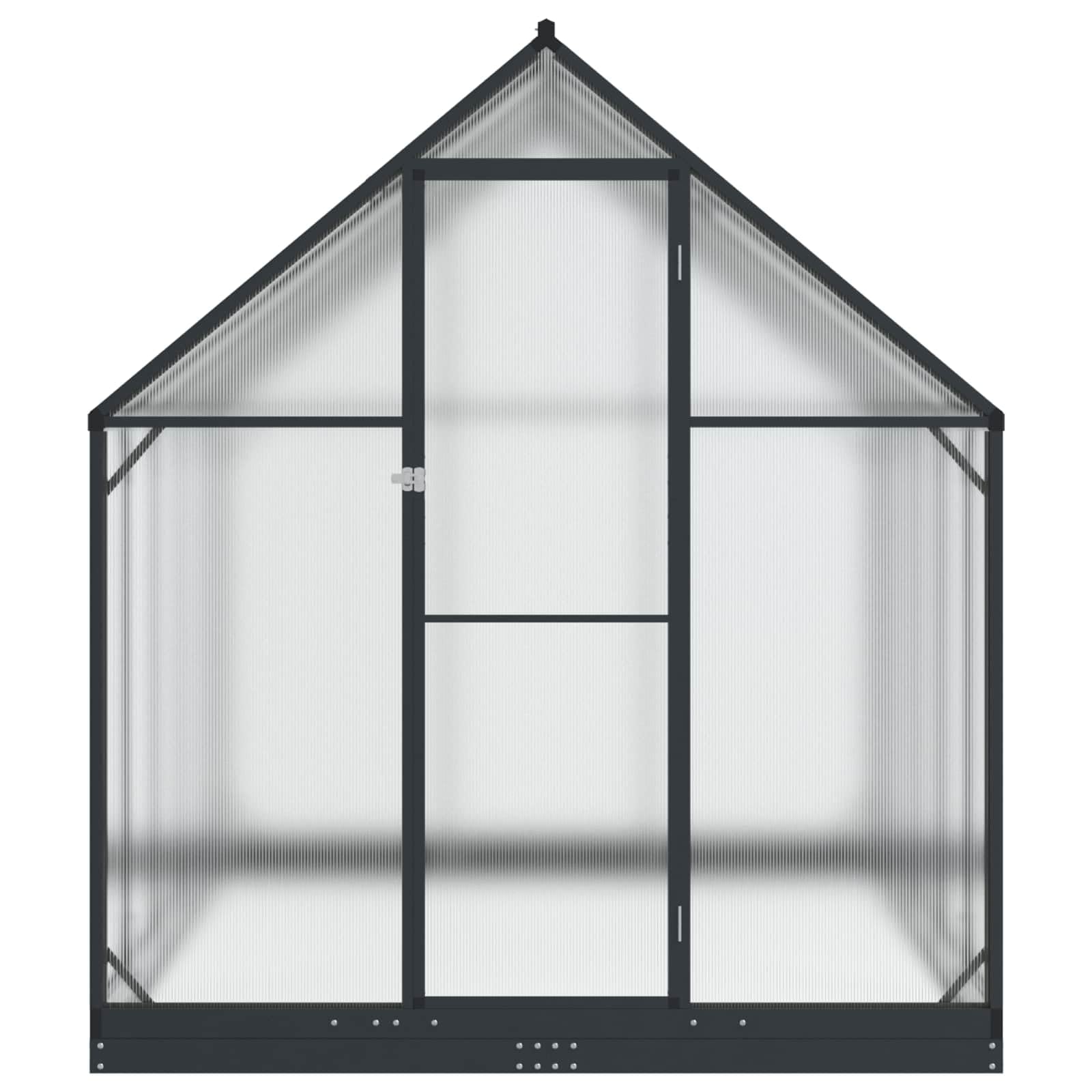 Aluminiowa szklarnia ogrodowa ocynkowana 183,5 x 303,5 x 207 cm | Regulowana wysokość, przenośna, odporna na warunki atmosferyczne, montaż 3-osobowy, kształt