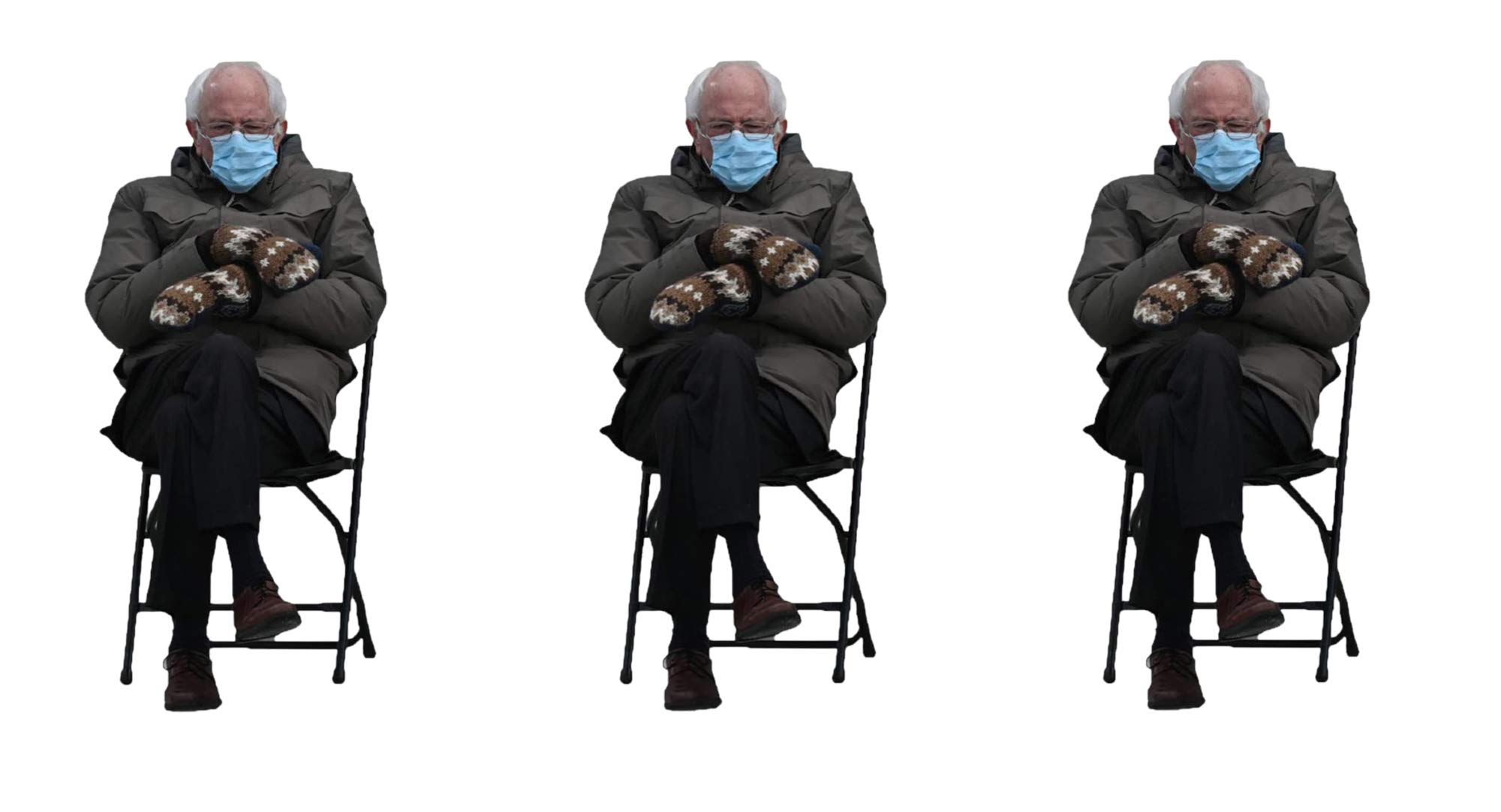 Bernie Sanders Mittens Sitting Inauguration Funny Meme Vinyl Decal Sticker  Pack (3 Pack) Inches Create Your Own Funny Real Life Meme!