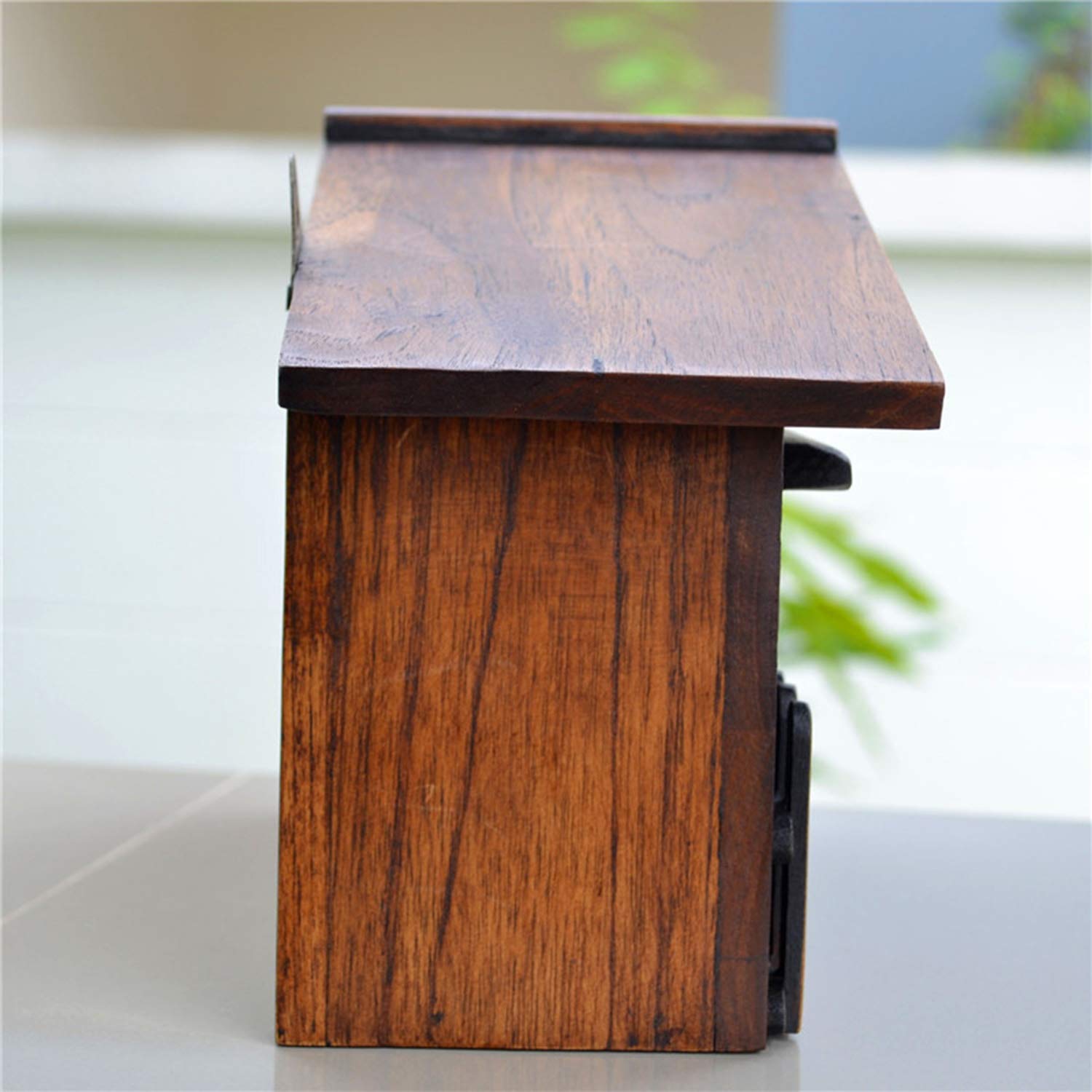 Cassetta delle Lettere di Legno Montata A Parete, Scatola Postale Carina A Forma di Casa, Cassetta delle Lettere Rustica Vintage, Artigianato