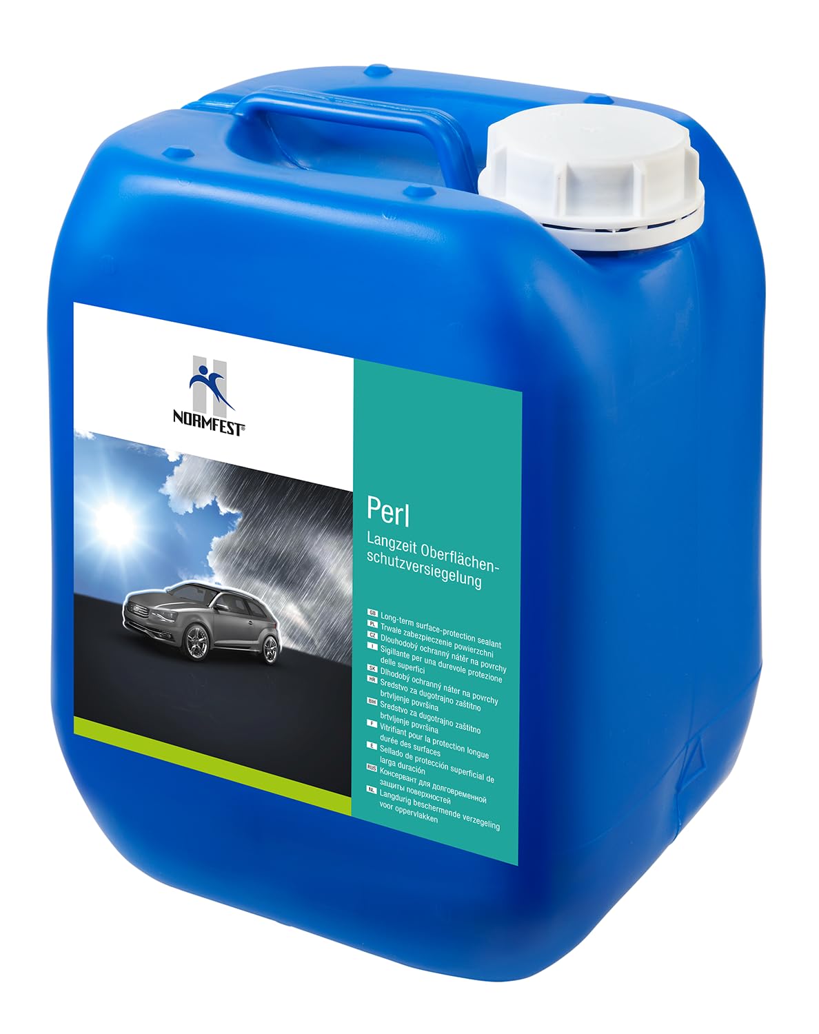 Normfest Perl Langzeit-Oberflächenschutzversiegelung, 5000 ml | Premium Versiegelung für wochenlangen Lackschutz & Hochglanz | Für alle Lacke geeignet | Hochwertige Autopflege - Made in Germany