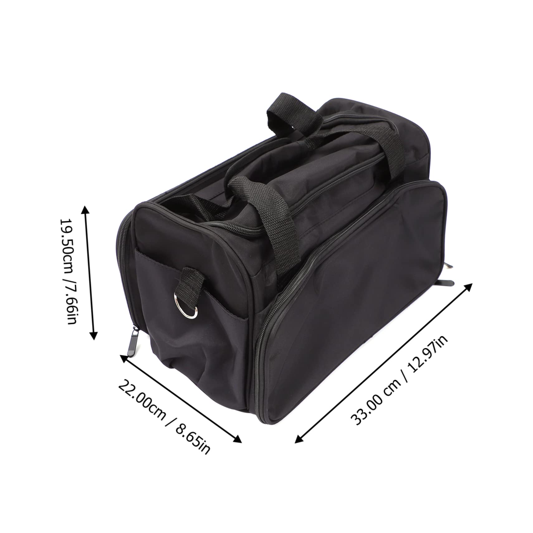 IWOWHERO Essential Hair Styling Kit Stylish Scissor Bag Makeup Box Large Capacity Organizer for Beauty Tools