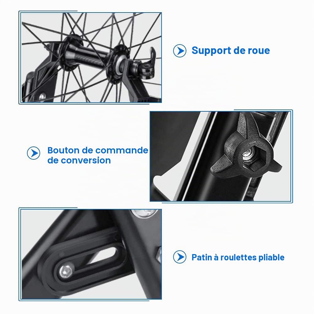 Centreur de Roue Vélo, Supports de Roue de Vélo en Alliage D'aluminium Pied de Centrage pour Réparation de Vélos