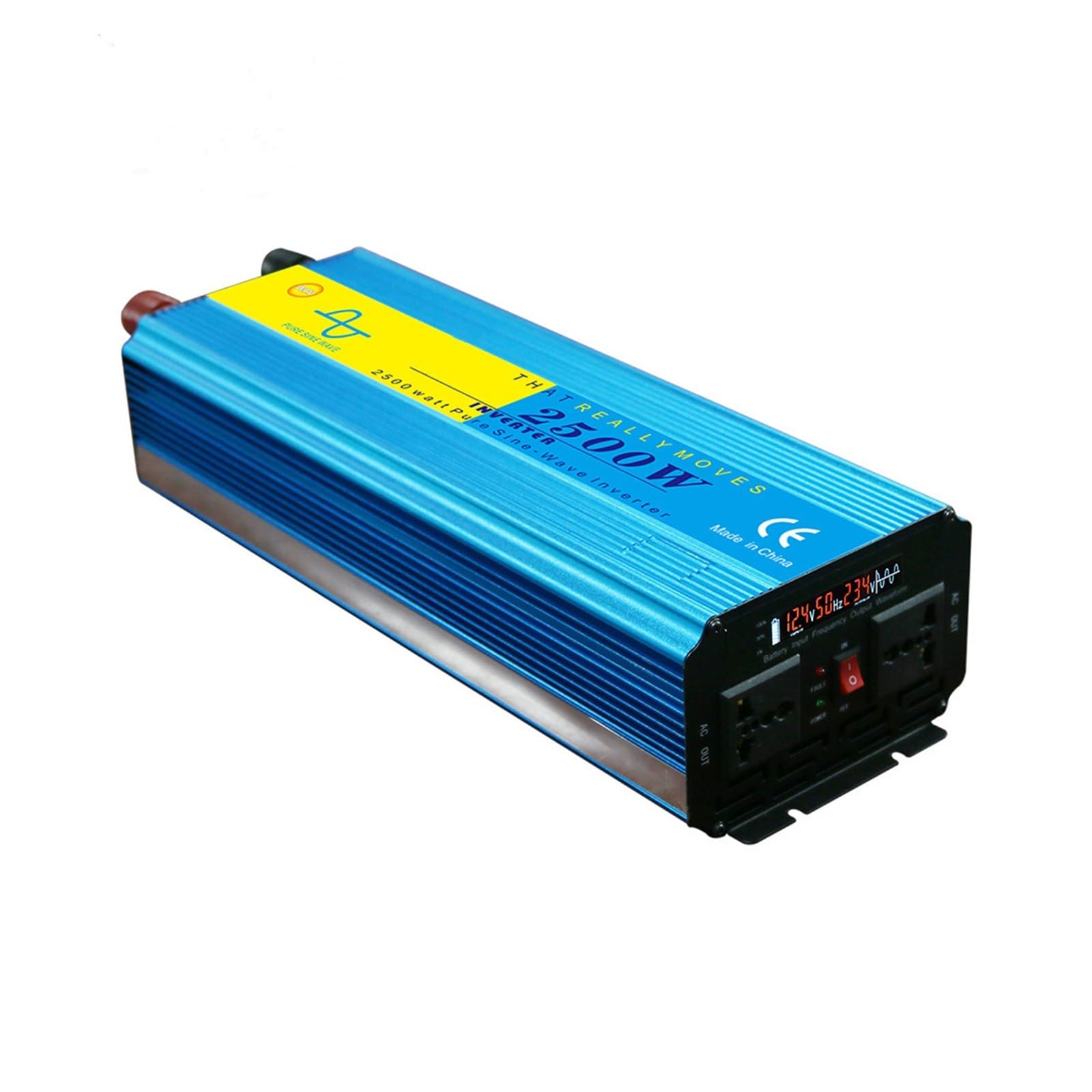 Onduleur solaire 24V 220V pure sinus convertisseur photovoltaïque 2500W