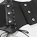 MVNOIRE Waist wrap women's wide black strap waist trim with a dress corset coat all match