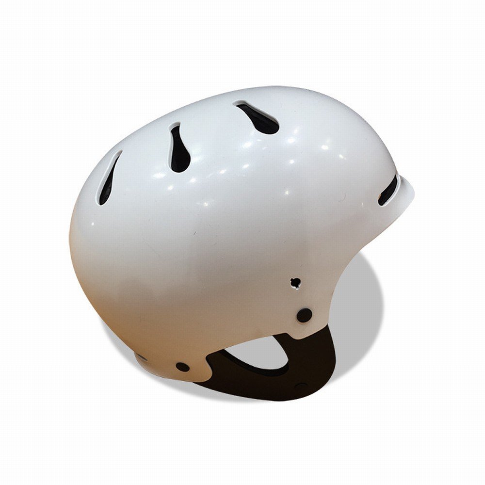 GZZ Casco del Esquí Acuático de la Protección de la Seguridad de Los Deportes de Agua, Casco de Deriva del Rescate del Límite del Agua de Los Hombres Y de Las Mujeres,Blanco Brillante,S/M