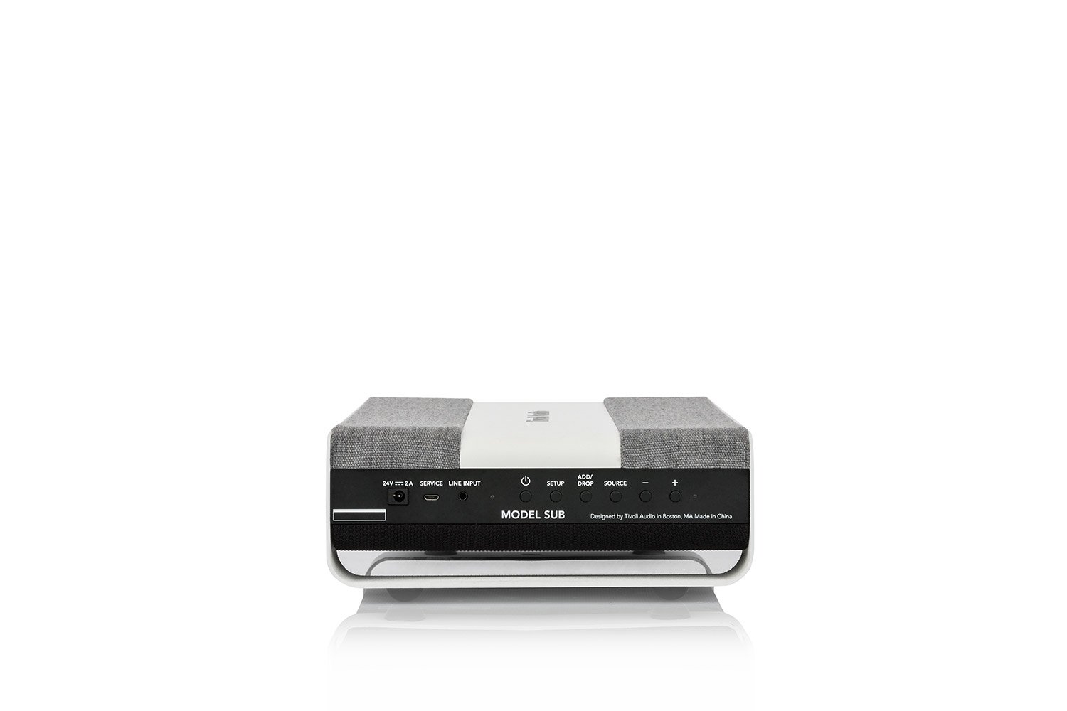 Tivoli Audio Model SUB Wi-Fi Wireless Subwoofer (White/Grey
