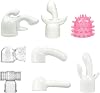 MediumLarge Magic Wand Attachments, Inner Diameter 1.772.36 Inches-Top - Quality TPR Material, Skin-Friendly, Odorless - Experience 8 Types of Pleasure with 8 Different Models