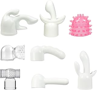 Medium/Large Magic Wand Attachments, Inner Diameter 1.77/2.36 Inches-Top - Quality TPR Material, Skin-Friendly, Odorless - Experience 8 Types of Pleasure with 8 Different Models