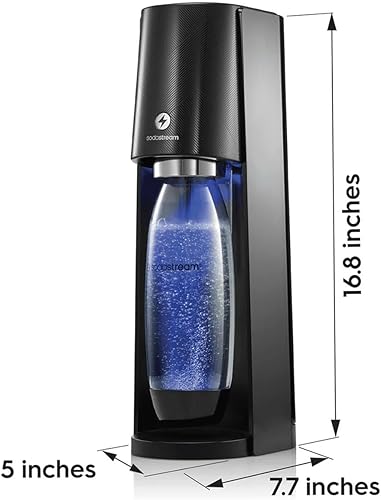 Miniatura 7 de SodaStream E-TERRA - Máquina de agua con gas (negro) con CO2 y botella de carbonatación